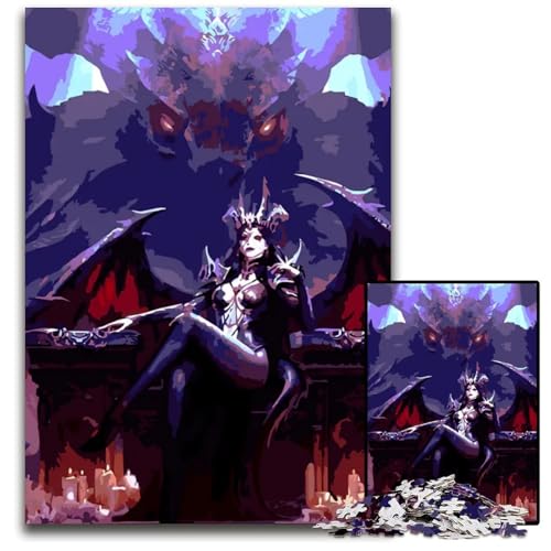 1000teiliges Puzzle für Erwachsene Drachenerbe Puzzles für Erwachsene perfekt als Halloween Weihnachts und Geburtstagsgeschenk 1000 Teile (75 x 50 cm) von mowenbingpeng