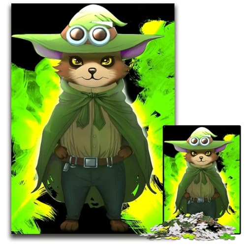 1000teiliges Puzzle für Erwachsene FoxyHolzpuzzle perfekt für Halloween Weihnachten Geburtstagsgeschenk 1000 Teile (75 x 50 cm) von mowenbingpeng