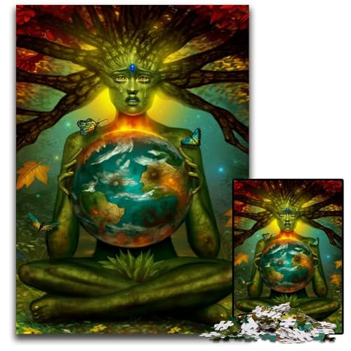 1000teiliges Puzzle für Erwachsene GaiaPuzzles für Erwachsene perfekt als Halloween Weihnachts und Geburtstagsgeschenk 1000 Teile (75 x 50 cm) von mowenbingpeng