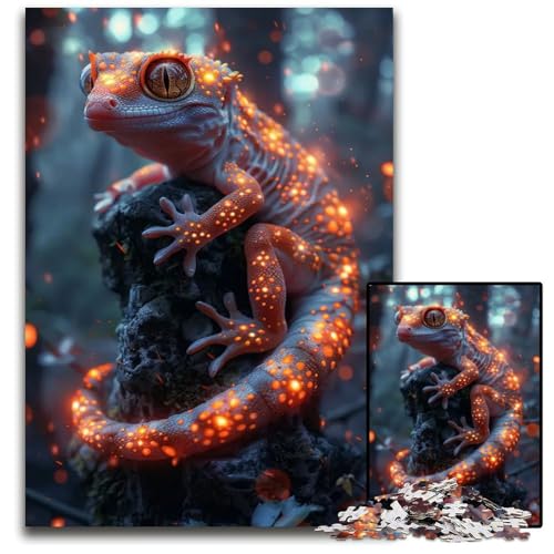 1000teiliges Puzzle für Erwachsene GeckoPuzzles für Erwachsene Weihnachten Halloween Ostern Neujahr 1000 PCS (75 x 50 cm) von mowenbingpeng