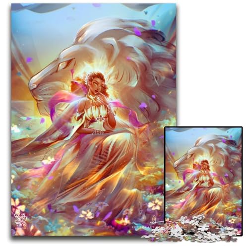 1000teiliges Puzzle für Erwachsene Göttin von Leob Holzpuzzle perfekt als Halloween Weihnachts und Geburtstagsgeschenk 1000 PCS (38 x 26 cm) von mowenbingpeng