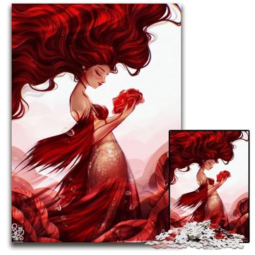 1000teiliges Puzzle für Erwachsene Kirschwellen Puzzles für Erwachsene perfekt als Halloween Weihnachts und Geburtstagsgeschenk 1000 Teile (75 x 50 cm) von mowenbingpeng