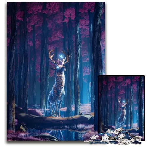 1000teiliges Puzzle für Erwachsene Majestic14 Puzzles für Erwachsene Weihnachten Halloween Ostern Neujahr 1000 Teile (38 x 26 cm) von mowenbingpeng