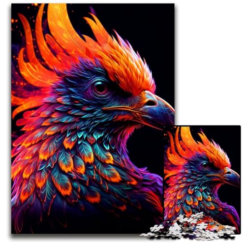 1000teiliges Puzzle für Erwachsene PhoenixHolzpuzzle für Erwachsene Heimdekoration Denkspiel für Teenager Familieninteraktion 1000 Teile (38 x 26 cm) von mowenbingpeng