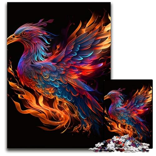 1000teiliges Puzzle für Erwachsene PhoenixHolzpuzzle perfekt als HalloweenWeihnachts und Geburtstagsgeschenk 1000 Teile (75 x 50 cm) von mowenbingpeng