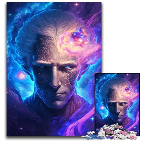 1000teiliges Puzzle für Erwachsene intergalaktischer Zauberer Puzzles für Erwachsene perfekt als Halloween Weihnachts und Geburtstagsgeschenk 1000 Teile (75 x 50 cm) von mowenbingpeng