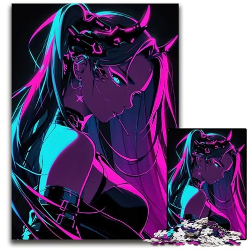 1000teiliges Puzzle lila Samt unmögliche Puzzles für Erwachsene Denkspiel interaktives Familienspiel geeignet für Kinder ab 14 Jahren 1000 Teile (75 x 50 cm) von mowenbingpeng