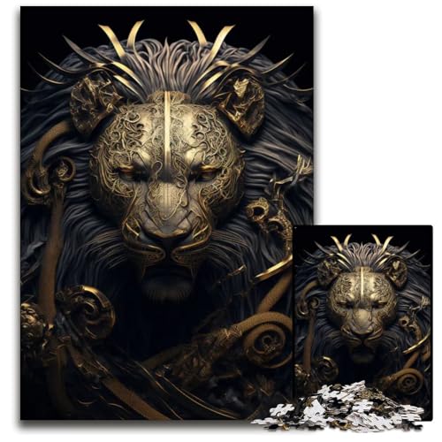 1000teiliges Puzzle mit Sternzeichen Löwe. Entspannen und herausfordern. Bunte Heimdekorationskunst Freunde. 1000 Teile (75 x 50 cm) von mowenbingpeng