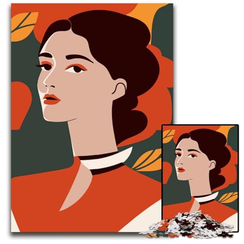1000teiliges Puzzle zum Ausmalen für Frauen Holzpuzzle für Erwachsene GehirnHerausforderung Geschenk pädagogische Aktivität für Teenager 1000 Teile (75 x 50 cm) von mowenbingpeng