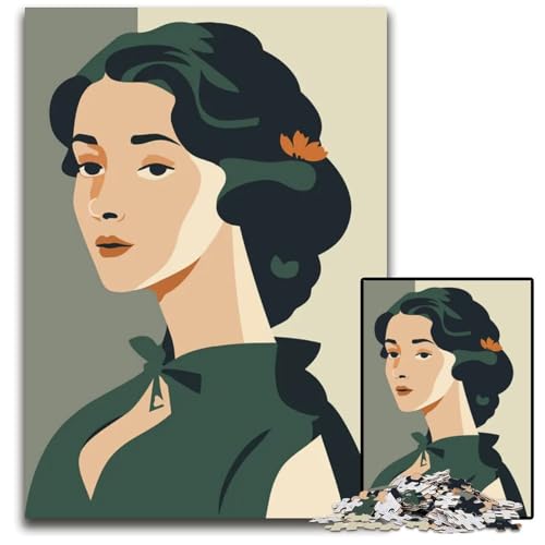 1000teiliges Puzzle zum Ausmalen für Frauen Holzpuzzle für Erwachsene GehirnHerausforderung Geschenk pädagogische Aktivität für Teenager 1000 Teile (75 x 50 cm) von mowenbingpeng