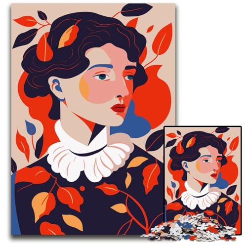 1000teiliges Puzzle zum Ausmalen für Frauen Holzpuzzle für Erwachsene GehirnHerausforderung Geschenk pädagogische Aktivität für Teenager 1000 Teile (75 x 50 cm) von mowenbingpeng