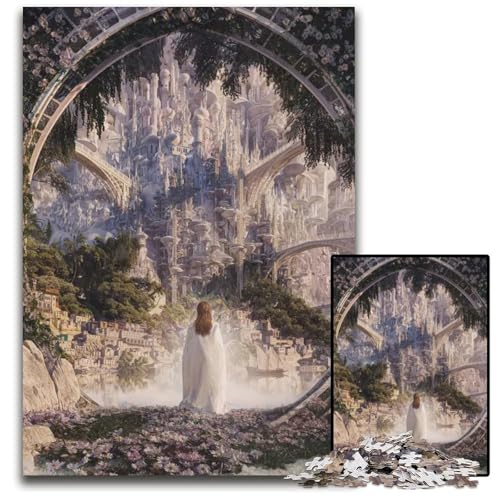 Abschiedspuzzle 1000 Teile für Erwachsene Holzpuzzle für Teenager ideales Geburtstags 1000 Teile (75 x 50 cm) von mowenbingpeng