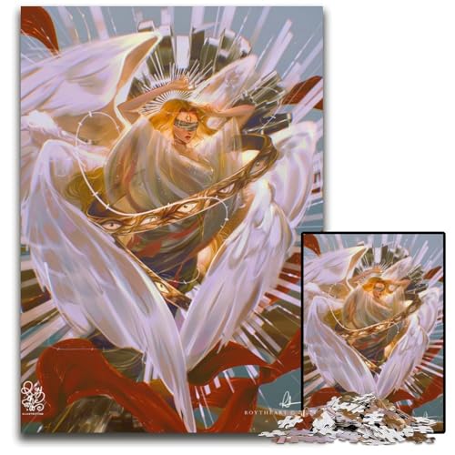 Angel of Destinyb Puzzle für Erwachsene 1000 Teile Holzpuzzle für Teenager Familienspaß DIYDenkspiel Geschenk 1000 Teile (75 x 50 cm) von mowenbingpeng