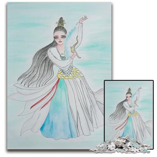 Ashes of Love Sui He 1000teiliges Puzzle Holzpuzzle Spaß für zu Hause Aktivitäten Geburtstagsgeschenk Reisegeschenke 1000 Teile (75 x 50 cm) von mowenbingpeng