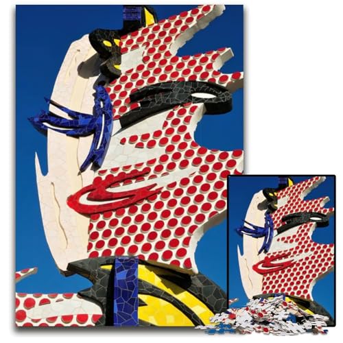 Buntes KunstPuzzle mit 1000 Teilen Anspruchsvolles Denkspiel entspannendes Spielzeug für Teenager 1000 Teile (38 x 26 cm) von mowenbingpeng