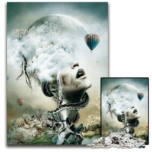 Captured 1000TeilePuzzleGeschenke anspruchsvolle Puzzles interaktives Familienspiel GehirnHerausforderung Lernspielzeug 1000 Teile (75 x 50 cm) von mowenbingpeng