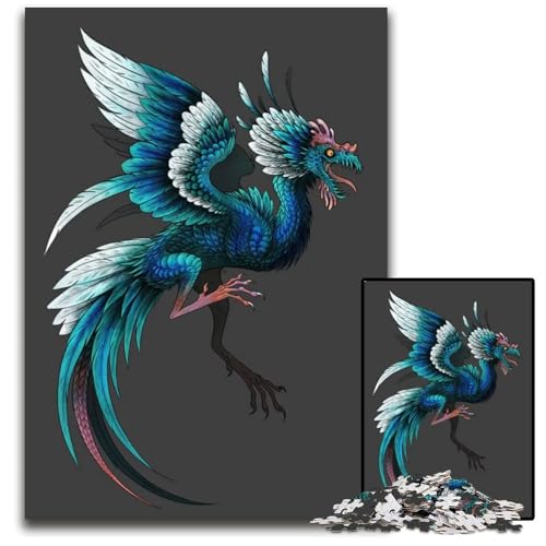 CockatricePuzzle für Erwachsene 1000teiliges Unmögliches Puzzle für Erwachsene Weihnachten Halloween Ostern Neujahr 1000 Teile (38 x 26 cm) von mowenbingpeng