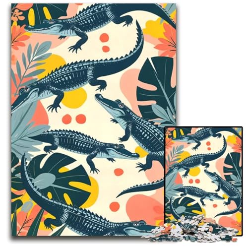 Crocs Puzzles für Erwachsene mit 1000 Teilen hirnforderndes DIYDekorationsspiel interaktives Familienspielzeug 1000 Teile (38 x 26 cm) von mowenbingpeng