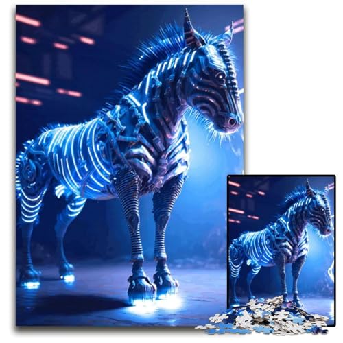 Cyberstripe Puzzle für Erwachsene 1000teiliges Puzzle für Erwachsene ideal für Verliebte perfektes Weihnachts Neujahrs und Valentinstagsgeschenk 1000 Teile (75 x 50 cm) von mowenbingpeng