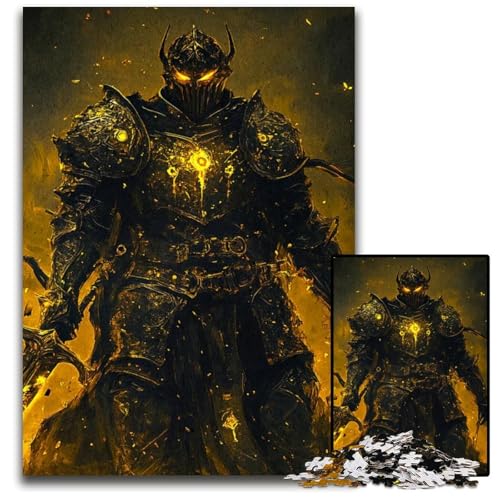 Dark Knight Flames Puzzle für Erwachsene 1000teiliges Puzzle für Erwachsene ideal für Verliebte perfektes Weihnachts Neujahrs und Valentinstagsgeschenk 1000 Teile (75 x 50 cm) von mowenbingpeng