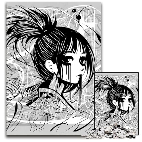 Dark Souls of Girlsb 1000teiliges Puzzle aus Holz anspruchsvolles DIYDekorationsspiel interaktives Familienspielzeug 1000 Teile (75 x 50 cm) von mowenbingpeng