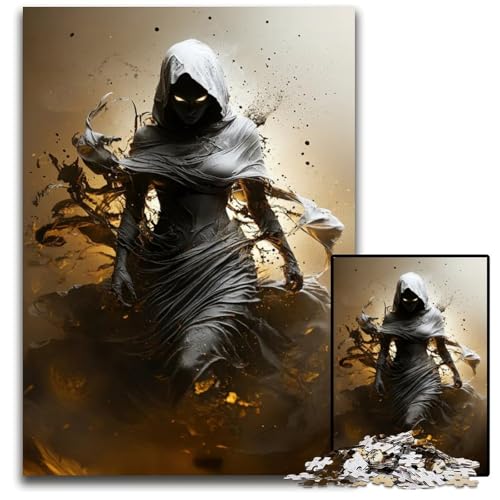 Dunkle ZauberinPuzzle 1000 Teile für Erwachsene Unmögliches Puzzle für Erwachsene Heimdekoration Denkspiel für Teenager Familieninteraktion 1000 Teile (75 x 50 cm) von mowenbingpeng