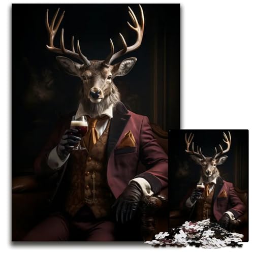Elegant Elkb 1000teiliges Puzzle anspruchsvolles Denkspiel entspannendes Spielzeug für Teenager 1000 Teile (38 x 26 cm) von mowenbingpeng