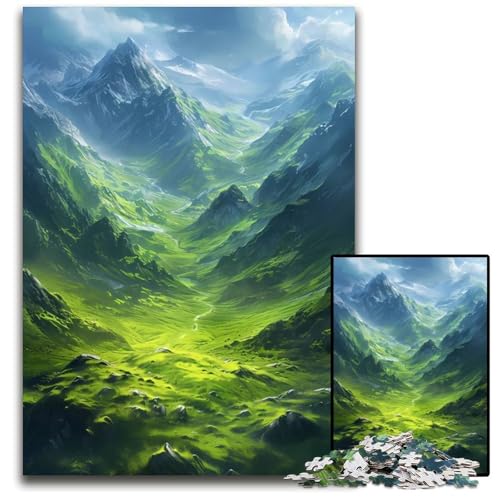 FantasieNaturlandschaftsPuzzle 1000 Teile für Erwachsene Unmögliches Puzzle für Erwachsene Heimdekoration Denkspiel für Teenager Familieninteraktion 1000 PCS (75 x 50 cm) von mowenbingpeng