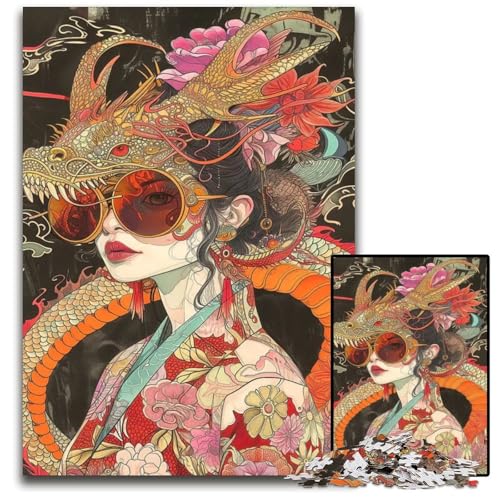 Fierce Allies 1000teiliges Puzzle Holzpuzzle Spaß für Zuhause Aktivitäten Geburtstagsgeschenk Reisegeschenke 1000 Teile (75 x 50 cm) von mowenbingpeng