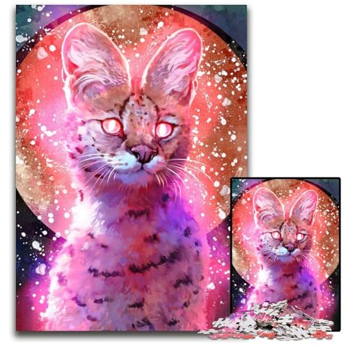 Fuchsia14 Puzzle 1000 Teile für Erwachsene Holzpuzzle Weihnachten Halloween Ostern Neujahr 1000 Teile (75 x 50 cm) von mowenbingpeng