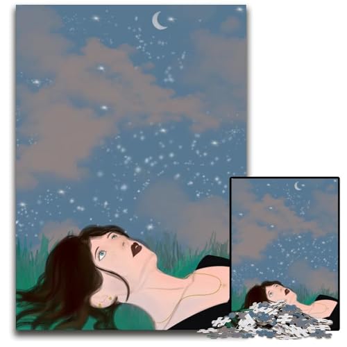 Gazing at The Stars14 Puzzle 1000 Teile Puzzle für Erwachsene für Teenager Teenager ideales Geburtstags 1000 PCS (38 x 26 cm) von mowenbingpeng