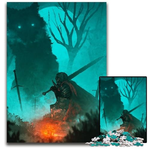 GefahrenPuzzle 1000 Teile für Erwachsene Papierpuzzle Weihnachten Halloween Ostern Neujahr 1000 Teile (38 x 26 cm) von mowenbingpeng