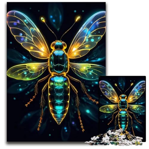 Magischer Realismus Firefly 1000teiliges Puzzle Geschenke anspruchsvolle Puzzles interaktives Familienspiel GehirnHerausforderung Lernspielzeug 1000 Teile (75 x 50 cm) von mowenbingpeng