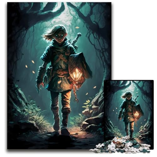 Majora Puzzle 1000 Teile für Erwachsene Holzpuzzle Weihnachten Halloween Ostern Neujahr 1000 Teile (75 x 50 cm) von mowenbingpeng