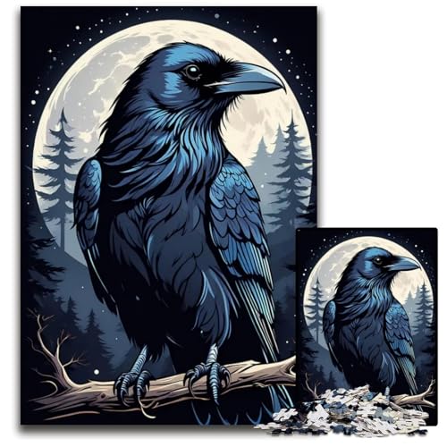 MondscheinRabePuzzle 1000 Teile für Erwachsene Unmögliches Puzzle für Erwachsene Heimdekoration Denkspiel für Teenager Familieninteraktion 1000 Teile (38 x 26 cm) von mowenbingpeng