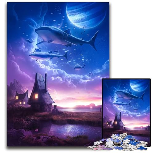 Mystische WeltenPuzzle 1000 Teile für Erwachsene Unmögliches Puzzle für Erwachsene Heimdekoration Denkspiel für Teenager Familieninteraktion 1000 Teile (75 x 50 cm) von mowenbingpeng