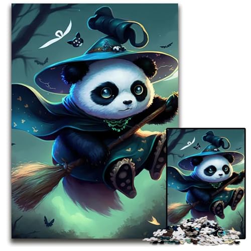 PandaHexePuzzle für Erwachsene 1000teiliges Holzpuzzle perfekt für Geburtstags Weihnachts und HalloweenGeschenke 1000 PCS (75 x 50 cm) von mowenbingpeng
