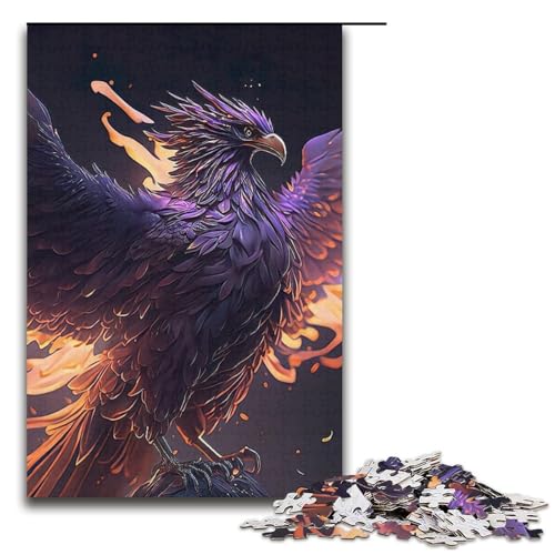 Phoenix 1000-teiliges Puzzle für Erwachsene Puzzle als Geschenk geeignet für Teenager ab 14 Jahren 1000 Teile (38 x 26 cm) von mowenbingpeng
