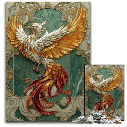 Phoenix Rebirth 1000teiliges Puzzle anspruchsvolles Denkspiel entspannendes Spielzeug für Teenager 1000 Teile (38 x 26 cm) von mowenbingpeng