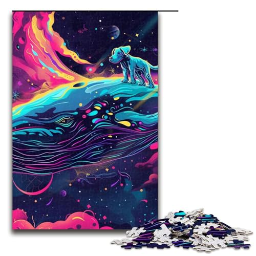 Psychedelisches Puzzle mit 1000 Teilen für Erwachsene unmögliches Puzzle zum Stressabbau für Teenager ab 14 Jahren 1000 Teile (75 x 50 cm) von mowenbingpeng