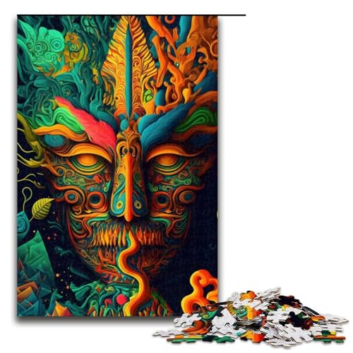 Psychedelisches Puzzlespiel mit 1000 Teilen Puzzle für Erwachsene geeignet für Paare und Teenager ab 14 Jahren 1000 Teile (75 x 50 cm) von mowenbingpeng