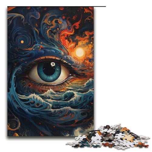 Puzzle „Psychedelic Piano Player“ 1000-teiliges Puzzlepapier für Erwachsene und Kinder ab 12 Jahren Familienspaß-Puzzle 1000 Teile (38 x 26 cm) von mowenbingpeng