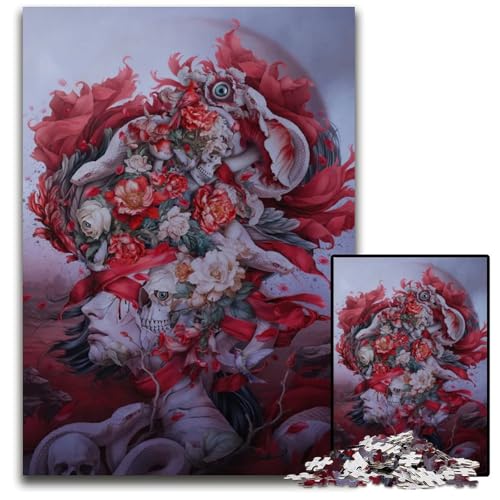 Puzzle 1000 Teile „Eyes of Silent“ Denkspiel für Teenager Familieninteraktion 1000 Teile (75 x 50 cm) von mowenbingpeng