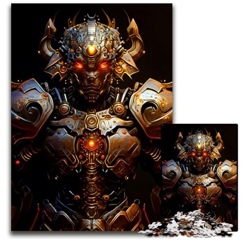 Puzzle 1000 Teile CyborgKrieger Puzzles Denkspiel für Teenager Familieninteraktion 1000 PCS (38x26cm) von mowenbingpeng