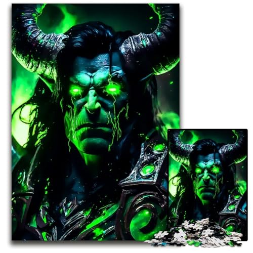 Puzzle 1000 Teile Demon14 anspruchsvolle Puzzles Spielgeschenk für Erwachsene interaktives Familienspiel GehirnHerausforderungsgeschenk 1000 Teile (38 x 26 cm) von mowenbingpeng
