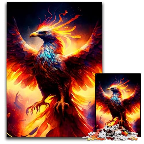 Puzzle 1000 Teile Phoenix Puzzles GehirnHerausforderungsspiel für Teenager Familieninteraktion 1000 PCS (75x50cm) von mowenbingpeng