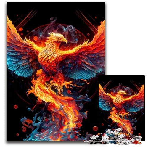 Puzzle 1000 Teile Phoenix Puzzles GehirnHerausforderungsspiel für Teenager Familieninteraktion 1000 PCS (75x50cm) von mowenbingpeng