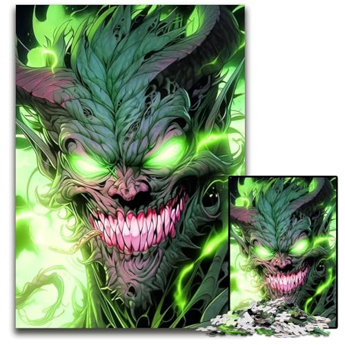 Puzzle 1000 Teile Teufelspuzzle Denkspiel für Teenager Familieninteraktion 1000 Teile (38 x 26 cm) von mowenbingpeng