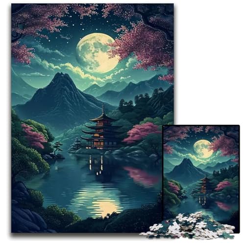 Puzzle 1000 Teile ZenGärten schwierige Puzzles für Erwachsene Lernspielzeug für Jugendliche HeimbüroDekor 1000 PCS (75 x 50 cm) von mowenbingpeng