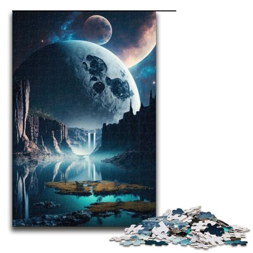 Puzzle 1000 Teile für Erwachsene Cosmic Falls Puzzle Spiel zum Anfassen einzigartige Heimdekoration und Geschenke 1000 PCS (75 x 50 cm) von mowenbingpeng
